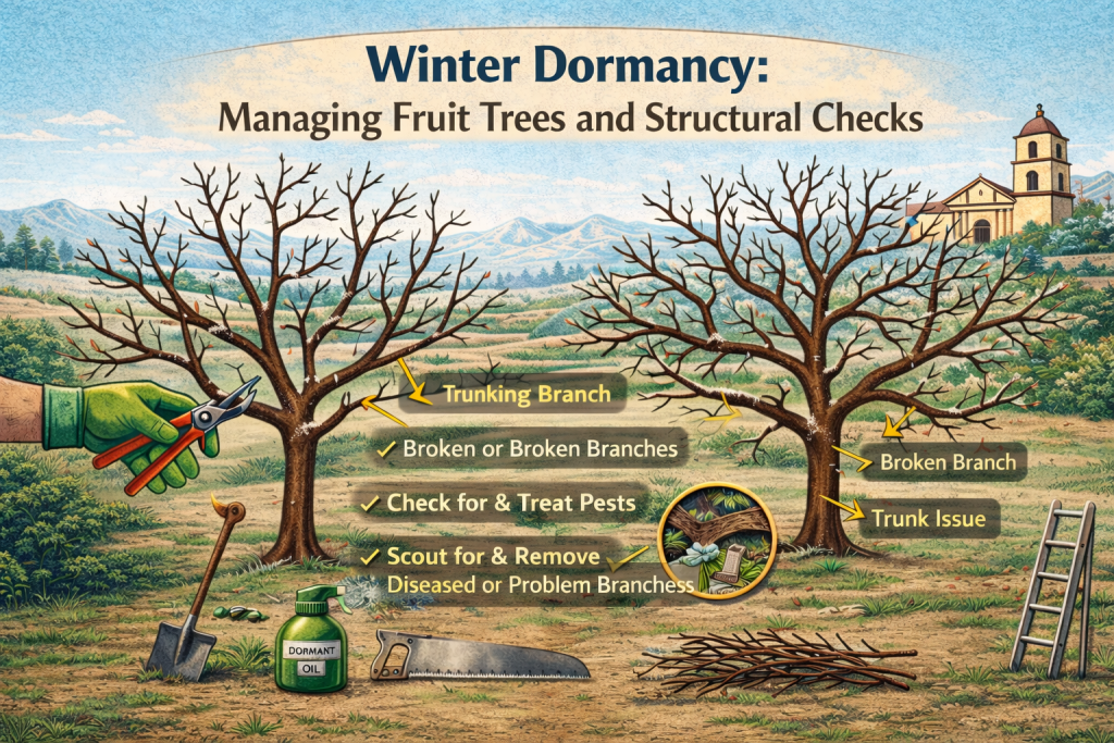winter dormancy managing fruit trees and structural checks